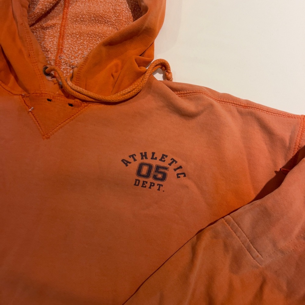 Athletic Works Orange Hoodie Athletic Dept 05 Pullover Sweatshirt Large - Picture 2 of 11